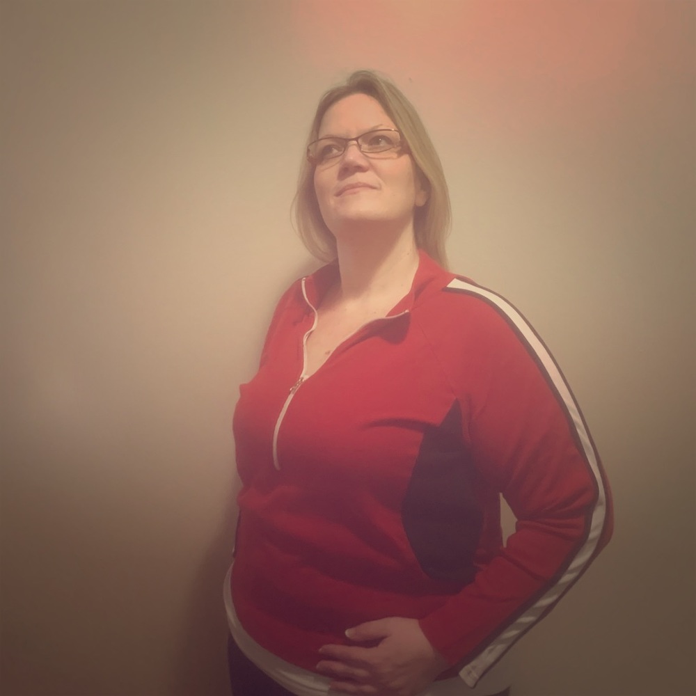 Red sweatshirt